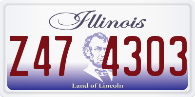 IL license plate Z474303