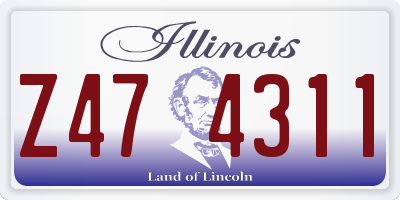 IL license plate Z474311