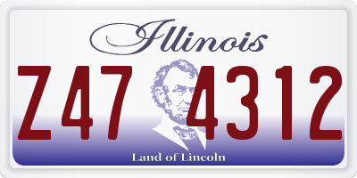 IL license plate Z474312