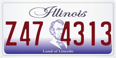 IL license plate Z474313