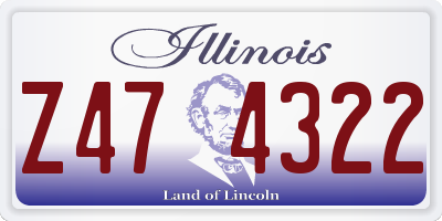 IL license plate Z474322