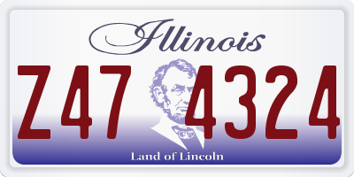 IL license plate Z474324