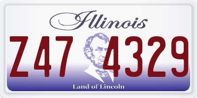 IL license plate Z474329