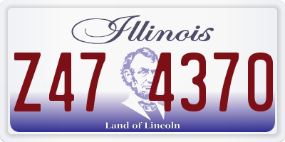 IL license plate Z474370