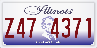 IL license plate Z474371