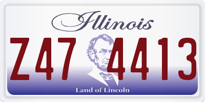 IL license plate Z474413
