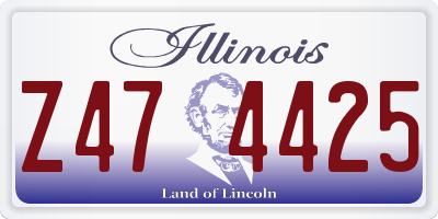 IL license plate Z474425