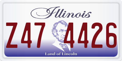 IL license plate Z474426