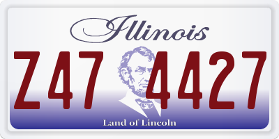 IL license plate Z474427