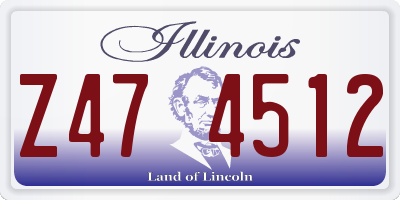 IL license plate Z474512