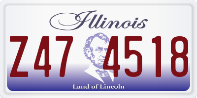 IL license plate Z474518