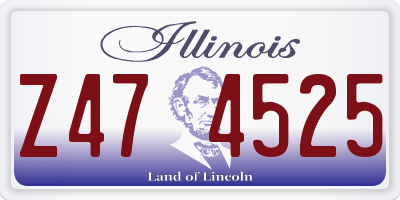 IL license plate Z474525