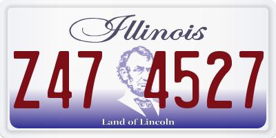 IL license plate Z474527