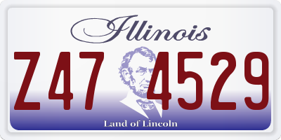 IL license plate Z474529