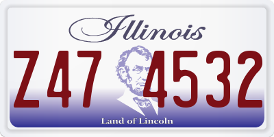 IL license plate Z474532