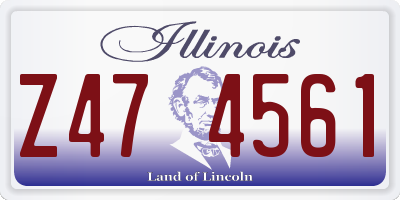 IL license plate Z474561