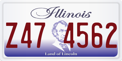 IL license plate Z474562