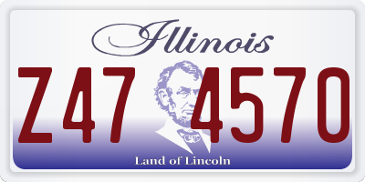 IL license plate Z474570
