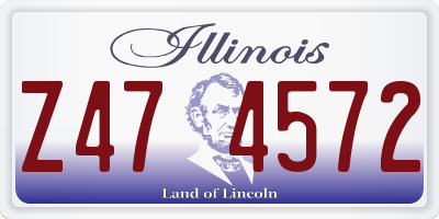 IL license plate Z474572