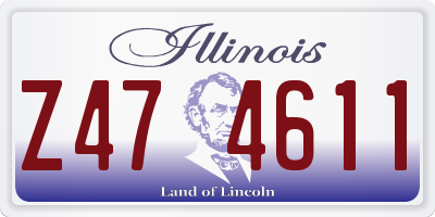 IL license plate Z474611