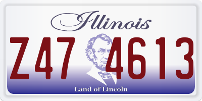 IL license plate Z474613