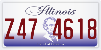 IL license plate Z474618