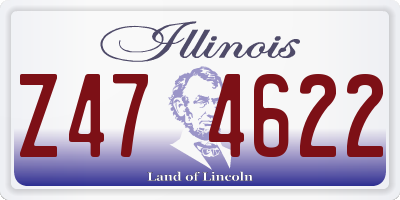 IL license plate Z474622