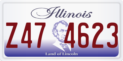 IL license plate Z474623