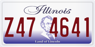 IL license plate Z474641
