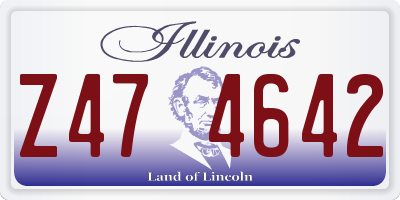 IL license plate Z474642