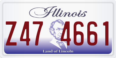 IL license plate Z474661