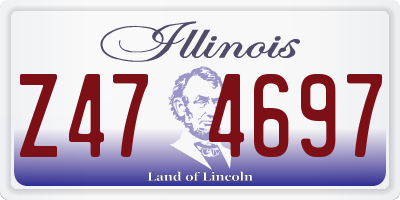 IL license plate Z474697