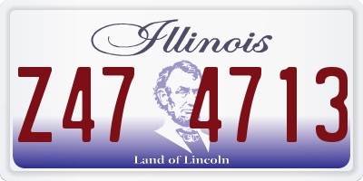 IL license plate Z474713