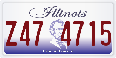 IL license plate Z474715