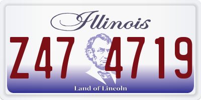 IL license plate Z474719