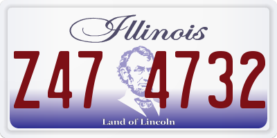 IL license plate Z474732