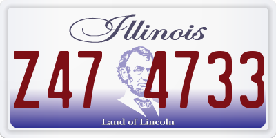 IL license plate Z474733