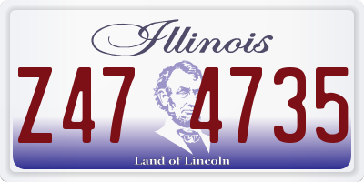 IL license plate Z474735