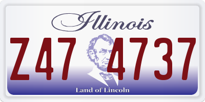 IL license plate Z474737