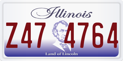 IL license plate Z474764