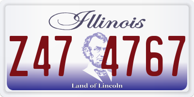 IL license plate Z474767