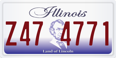 IL license plate Z474771