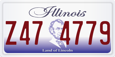 IL license plate Z474779