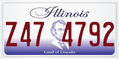 IL license plate Z474792