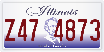 IL license plate Z474873