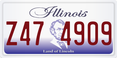 IL license plate Z474909