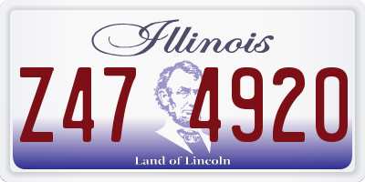IL license plate Z474920