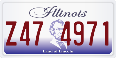 IL license plate Z474971