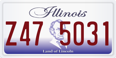 IL license plate Z475031