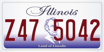 IL license plate Z475042